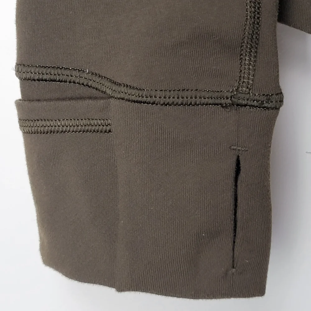lululemon athletica Olive Green Form-Fitting Zip Jacket - Picture 7 of 9